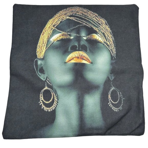 Unbranded 1 Pillowcase Cover Black Women Art African Handmade Zip Closure Home D - Picture 1 of 6